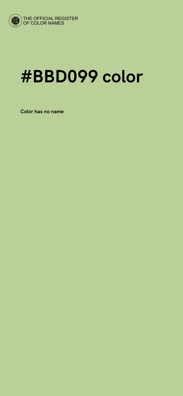 #BBD099 color image