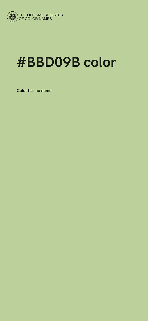 #BBD09B color image