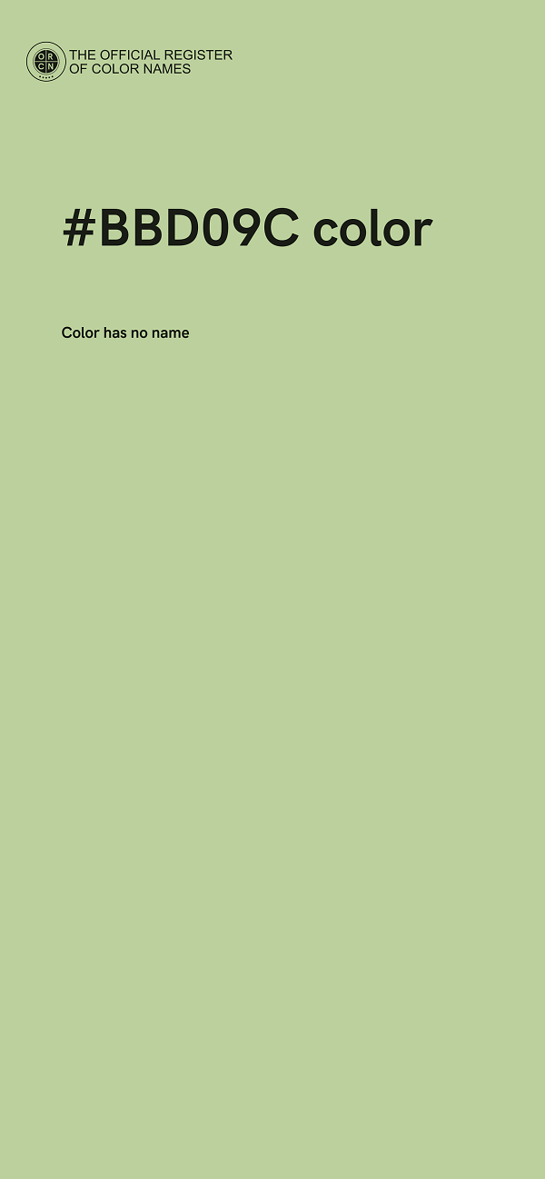#BBD09C color image