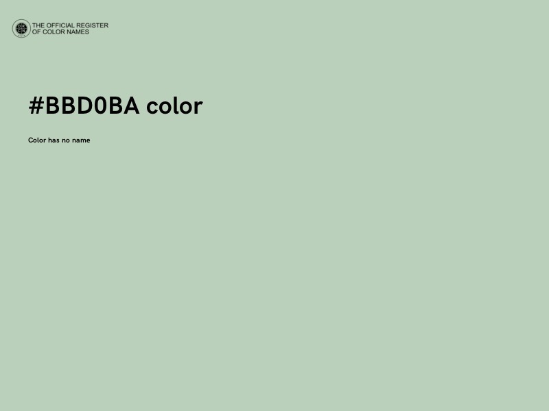 #BBD0BA color image
