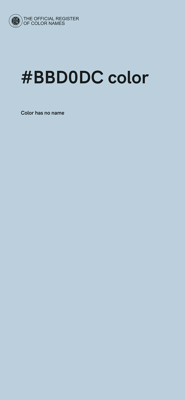 #BBD0DC color image