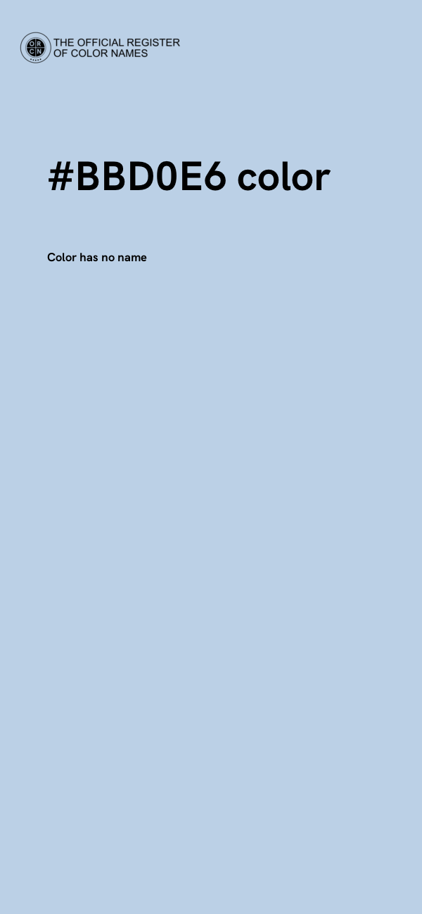 #BBD0E6 color image
