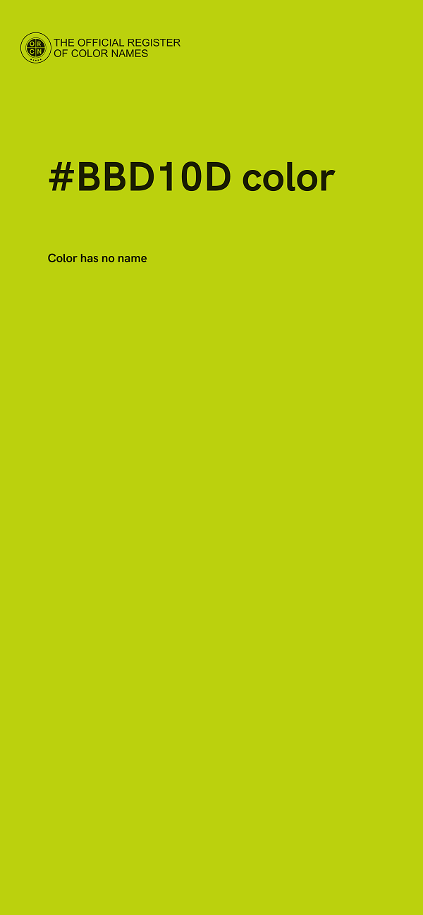 #BBD10D color image