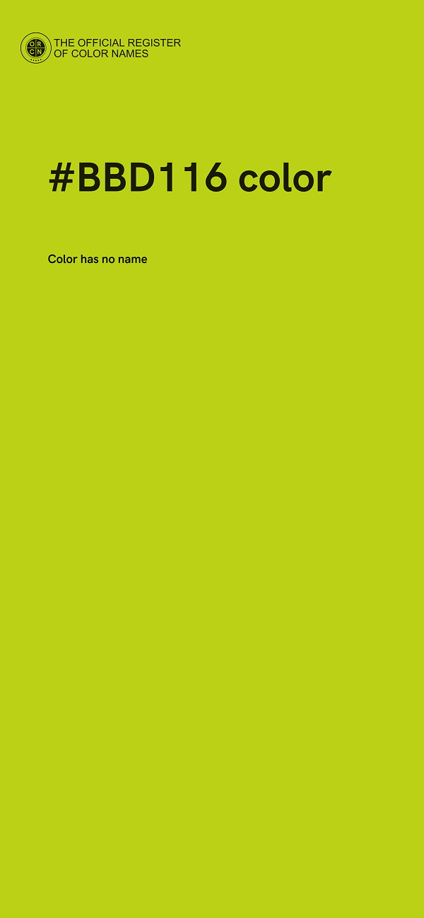 #BBD116 color image