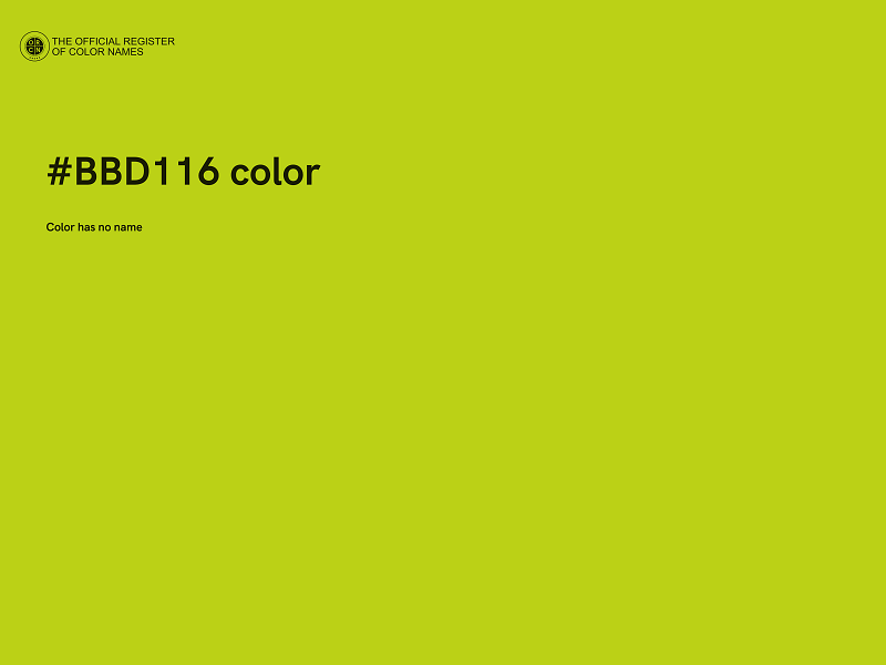#BBD116 color image