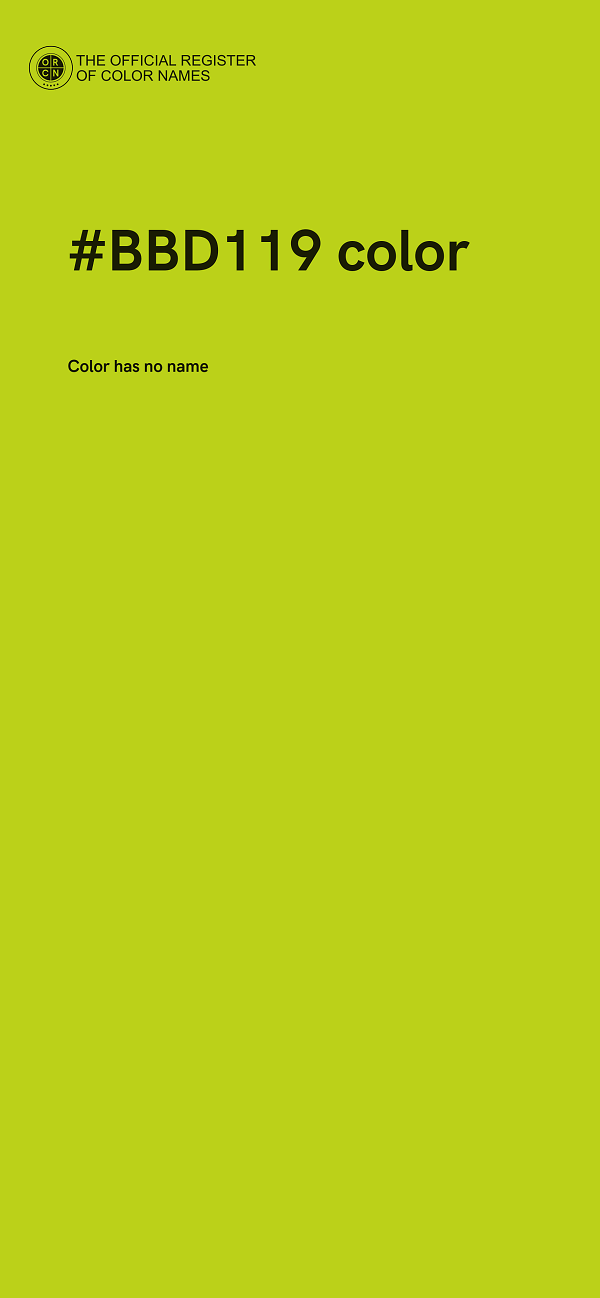 #BBD119 color image