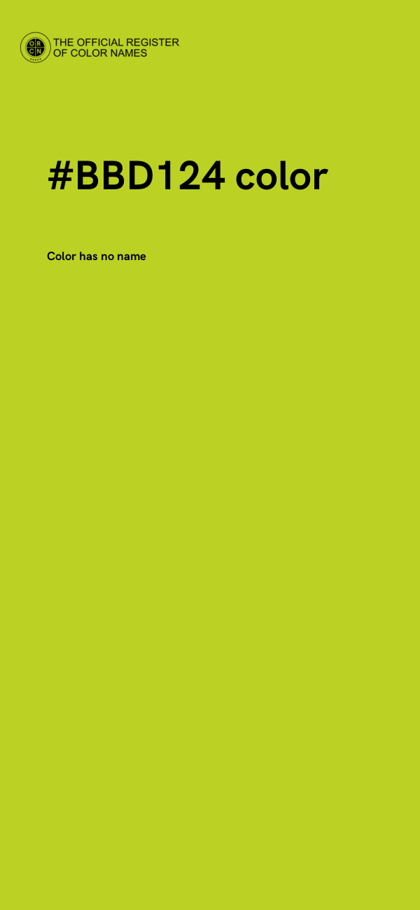 #BBD124 color image