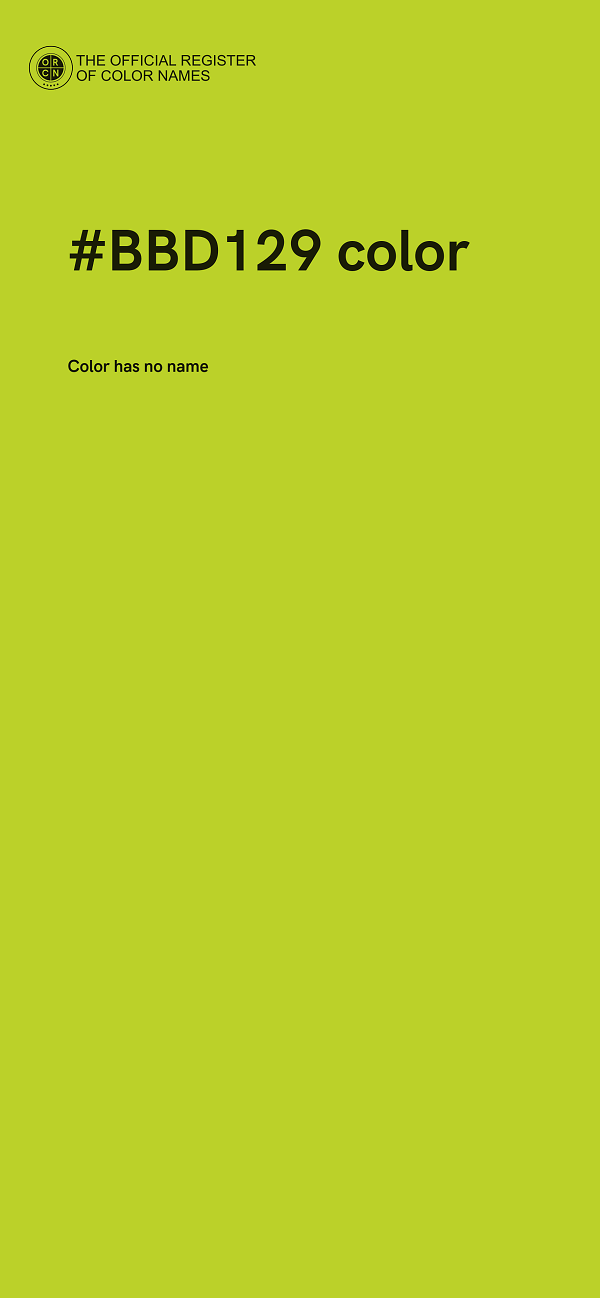 #BBD129 color image