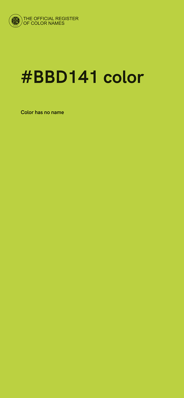 #BBD141 color image