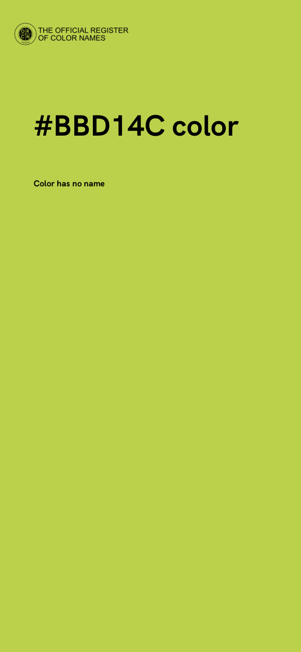 #BBD14C color image