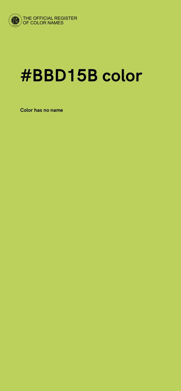 #BBD15B color image