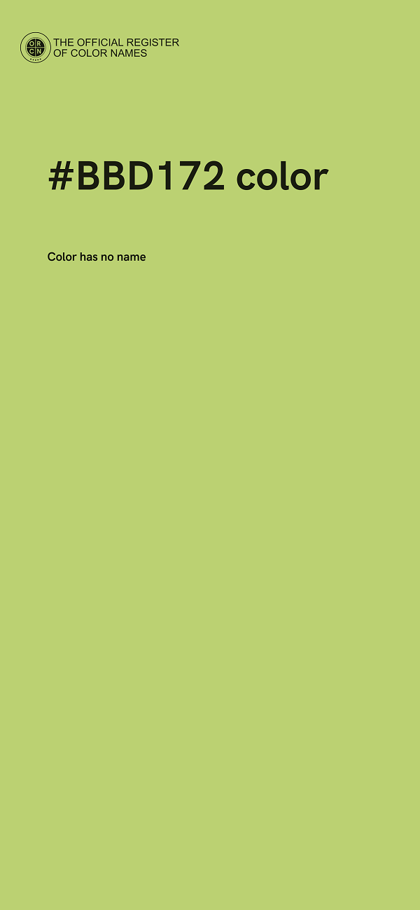 #BBD172 color image