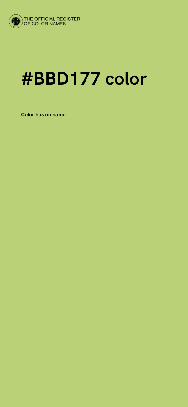 #BBD177 color image