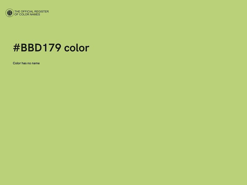 #BBD179 color image