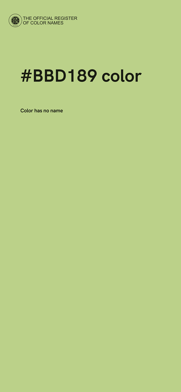 #BBD189 color image