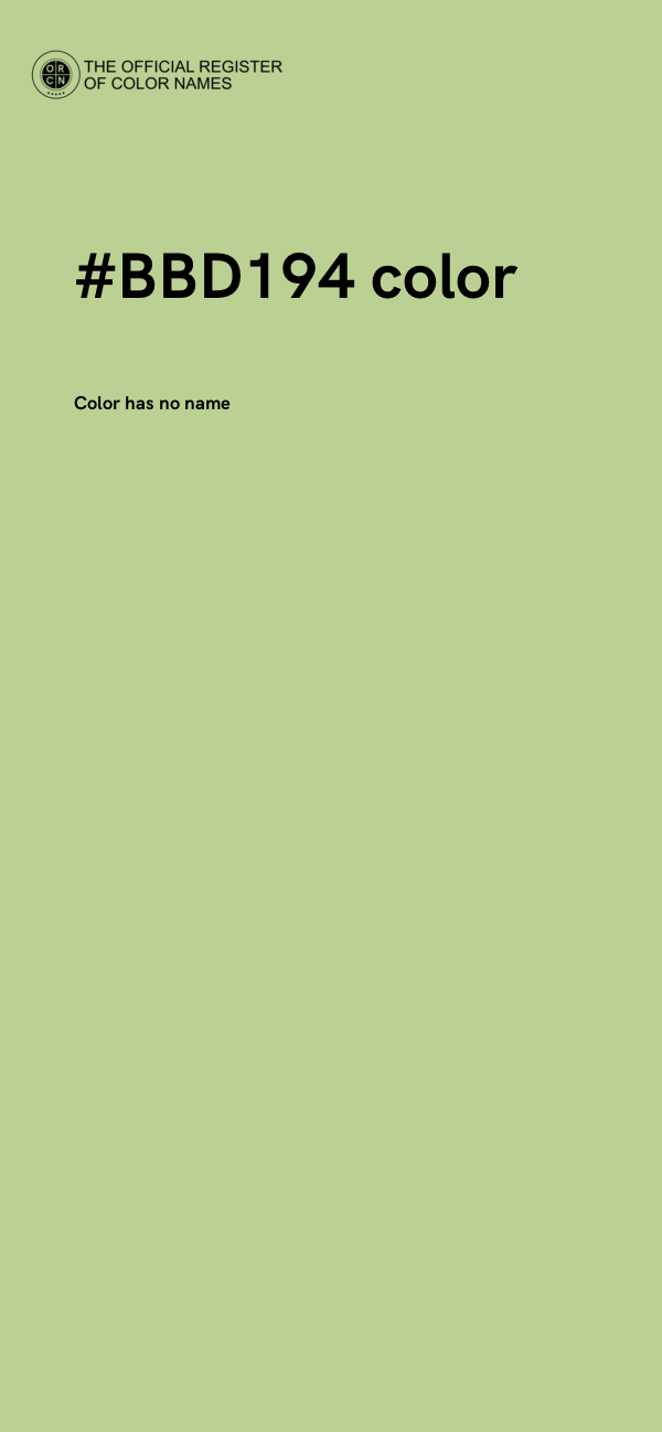 #BBD194 color image