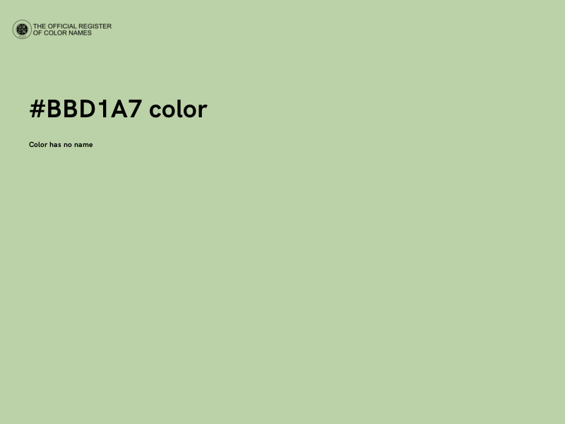 #BBD1A7 color image