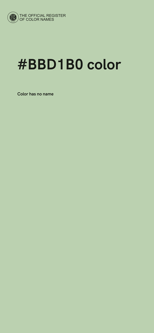 #BBD1B0 color image