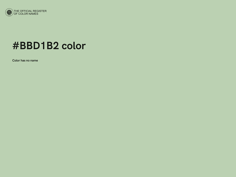 #BBD1B2 color image