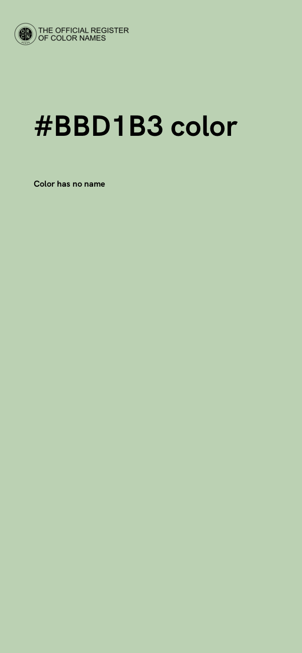 #BBD1B3 color image