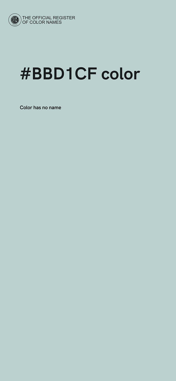 #BBD1CF color image