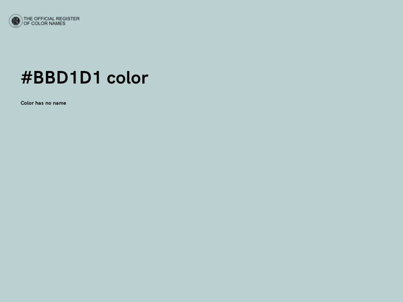 #BBD1D1 color image