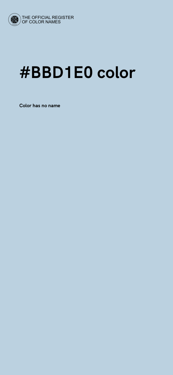 #BBD1E0 color image