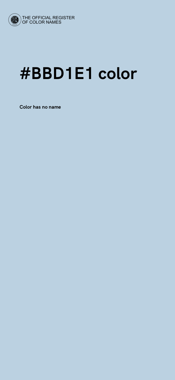 #BBD1E1 color image