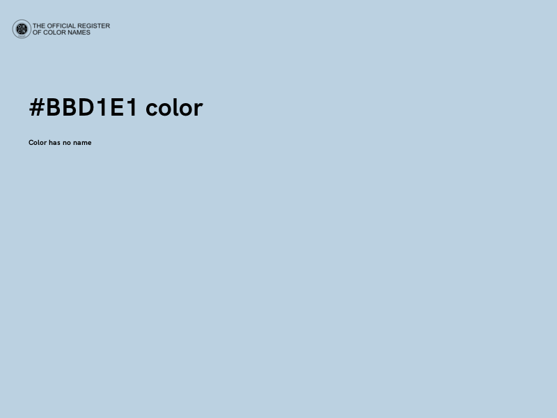 #BBD1E1 color image