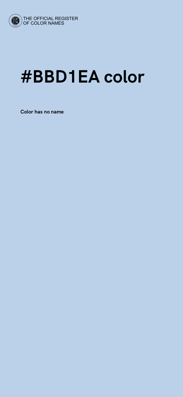 #BBD1EA color image