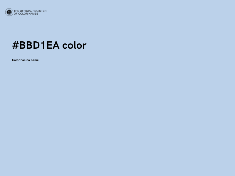 #BBD1EA color image