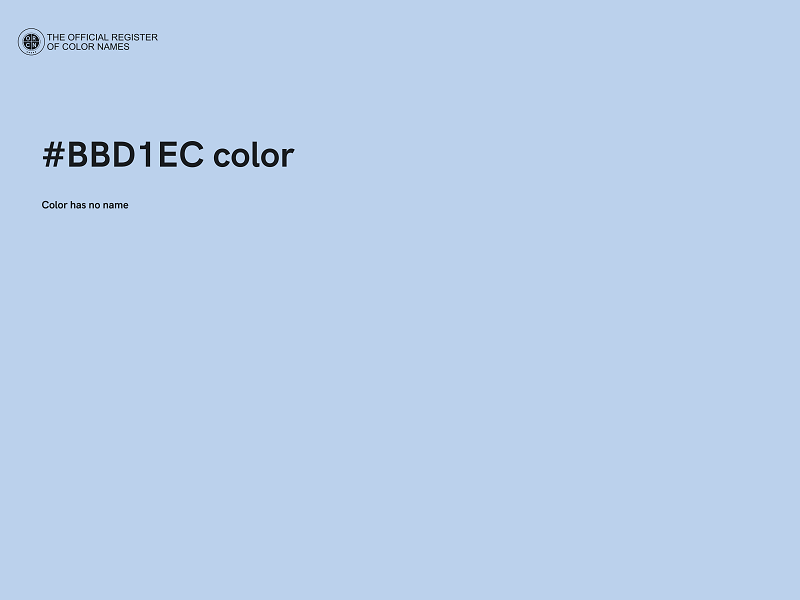 #BBD1EC color image
