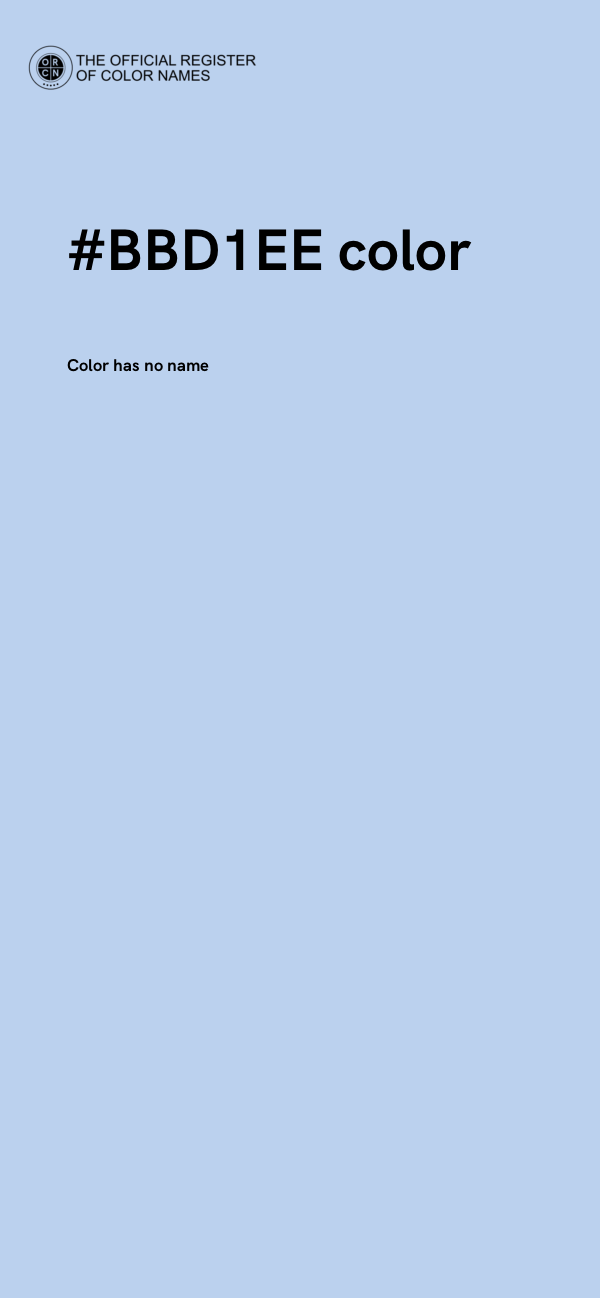 #BBD1EE color image
