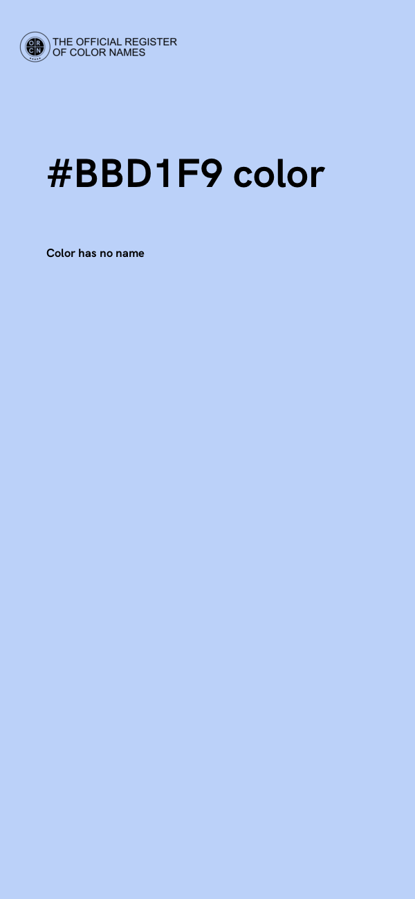 #BBD1F9 color image