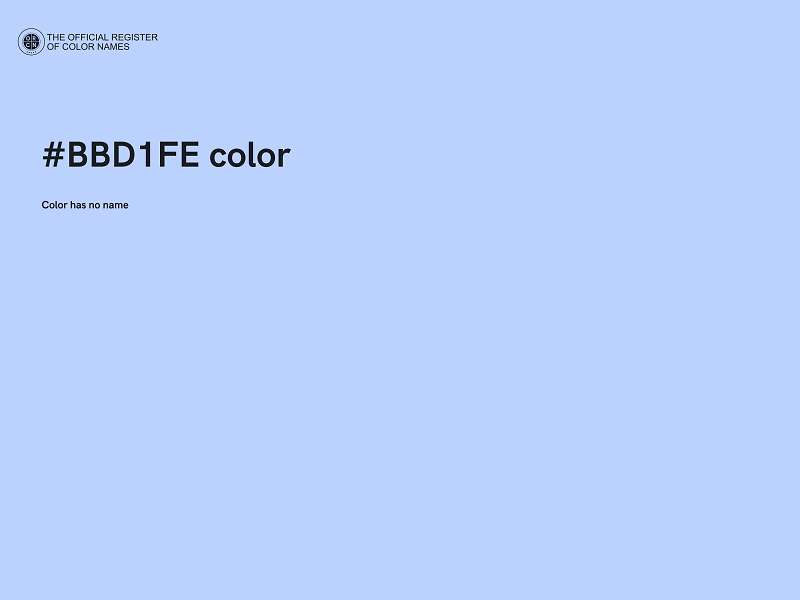 #BBD1FE color image