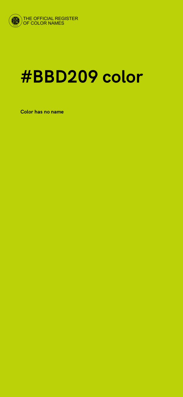 #BBD209 color image