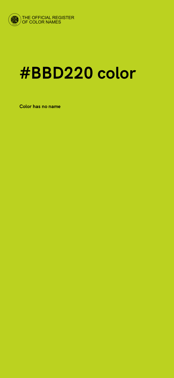 #BBD220 color image