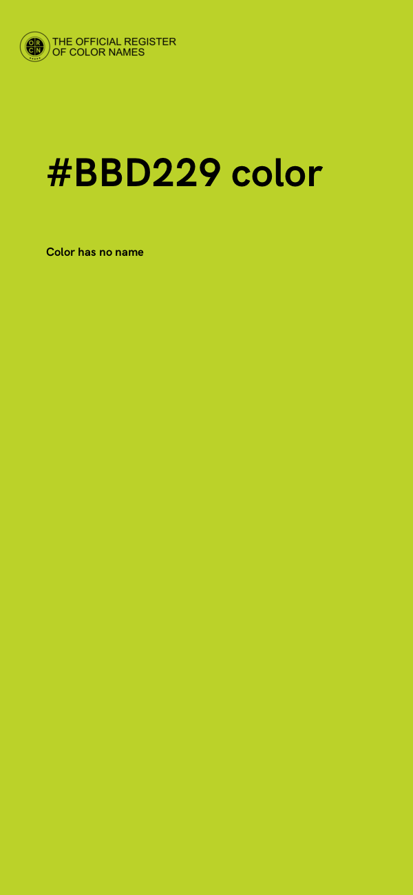 #BBD229 color image