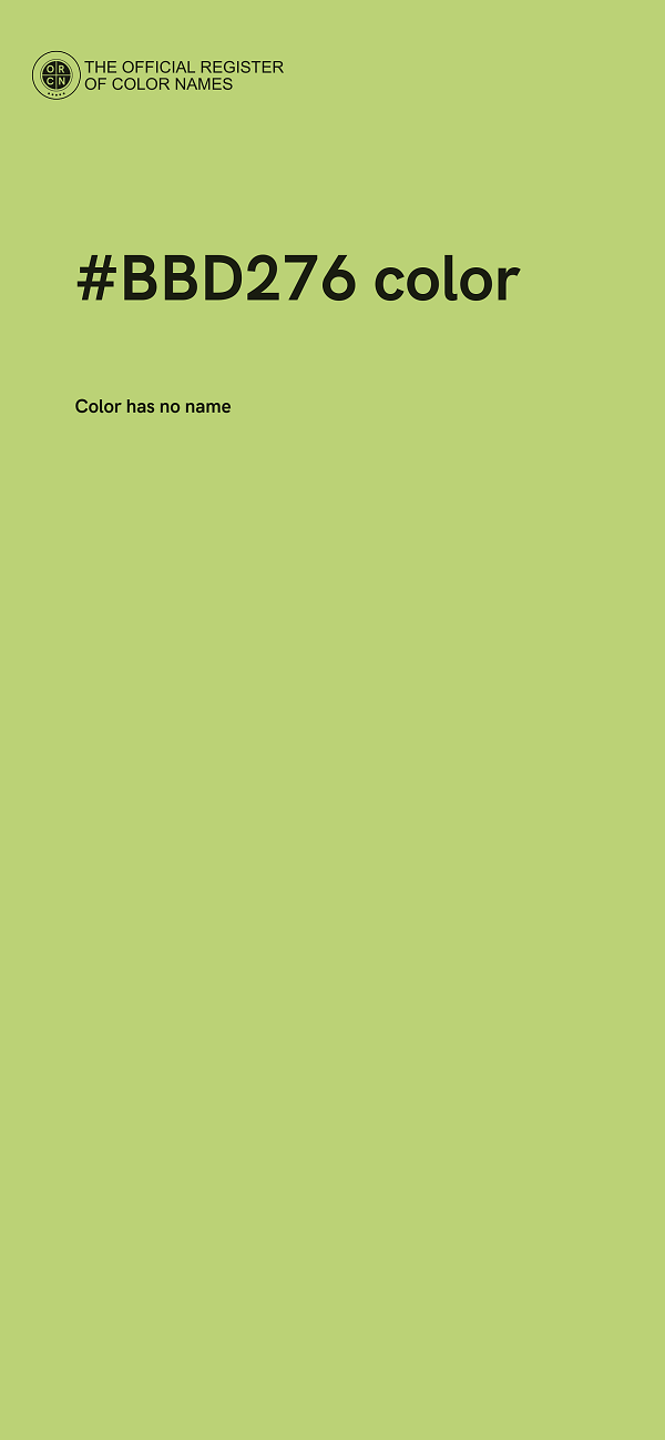 #BBD276 color image
