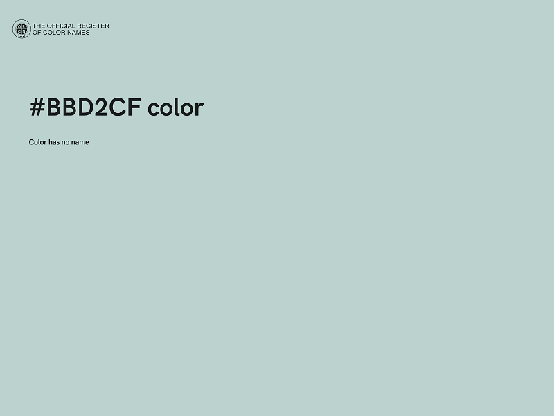 #BBD2CF color image