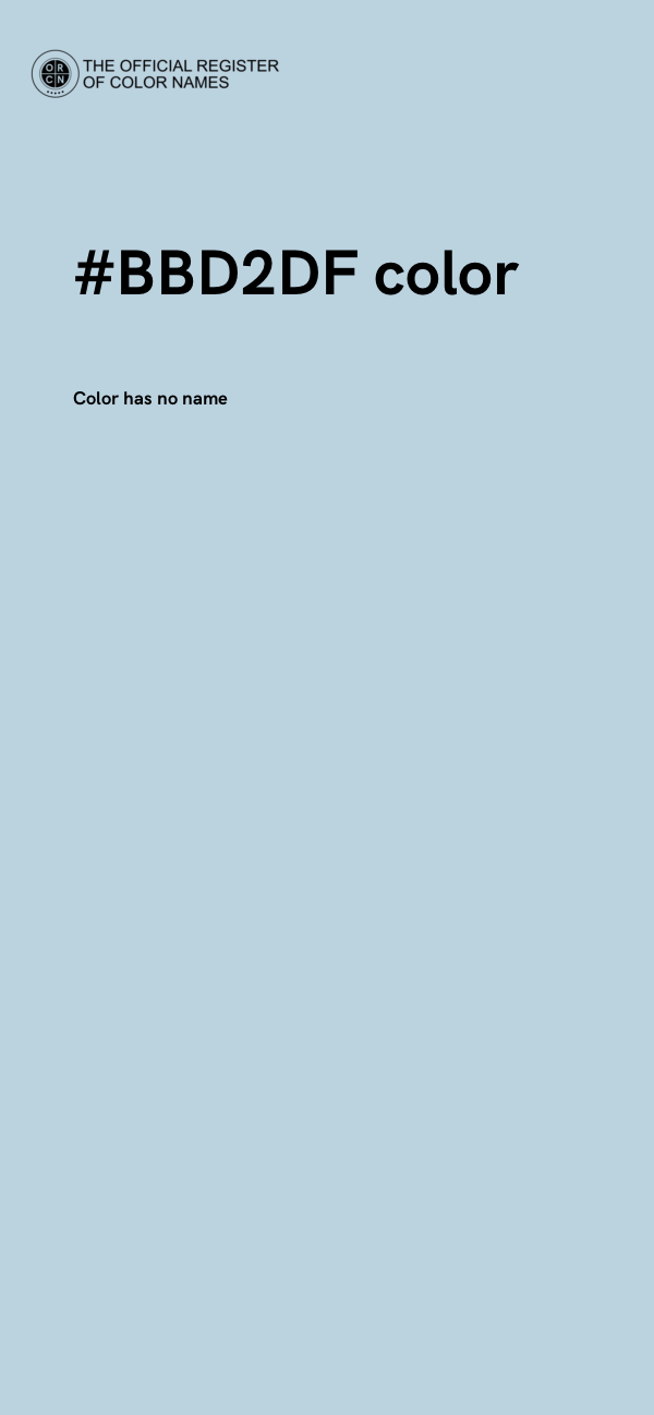 #BBD2DF color image
