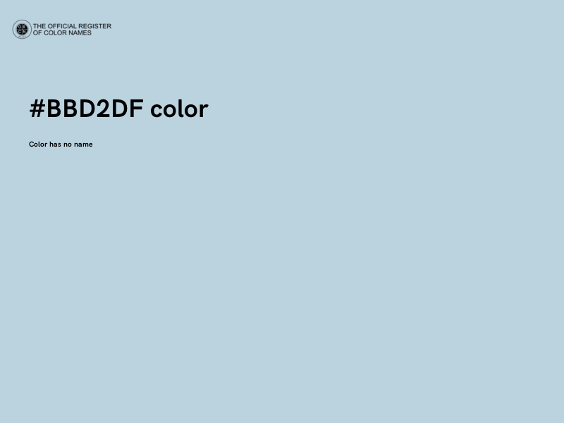 #BBD2DF color image