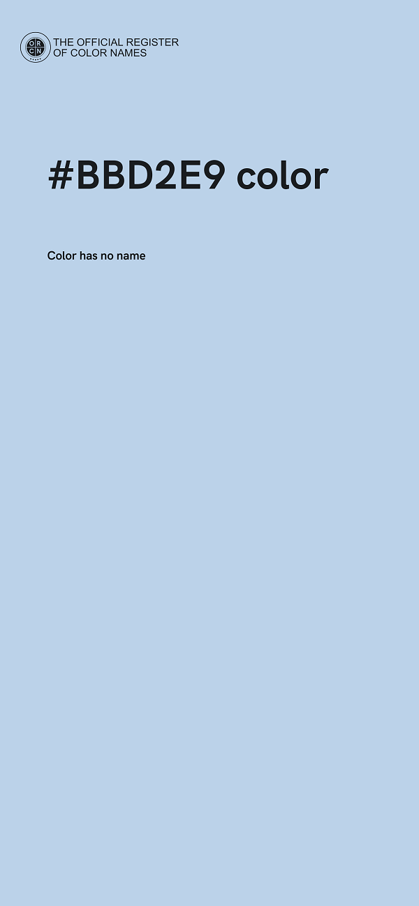 #BBD2E9 color image