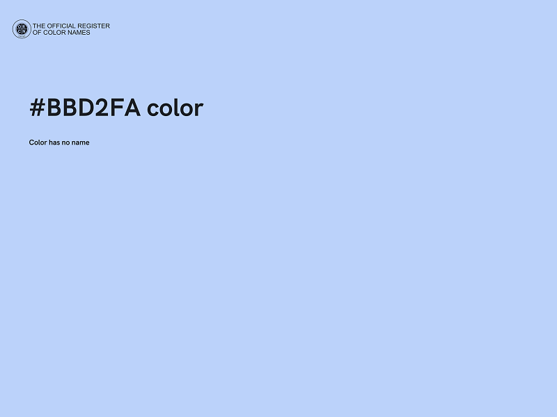 #BBD2FA color image