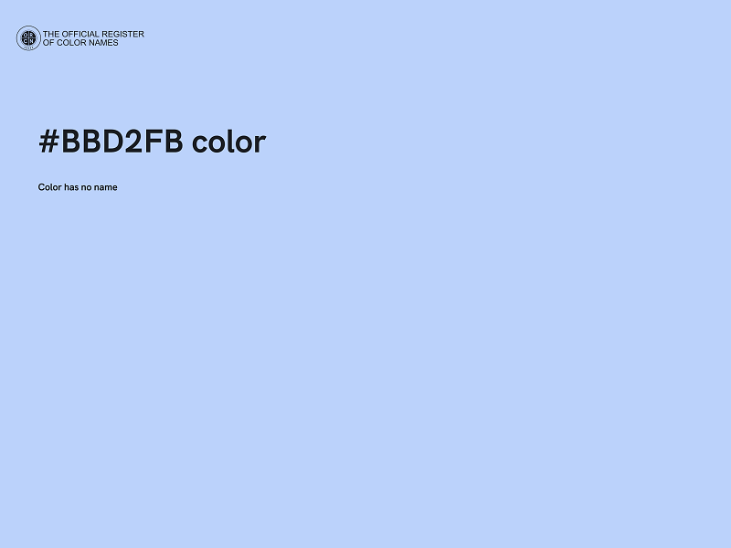 #BBD2FB color image