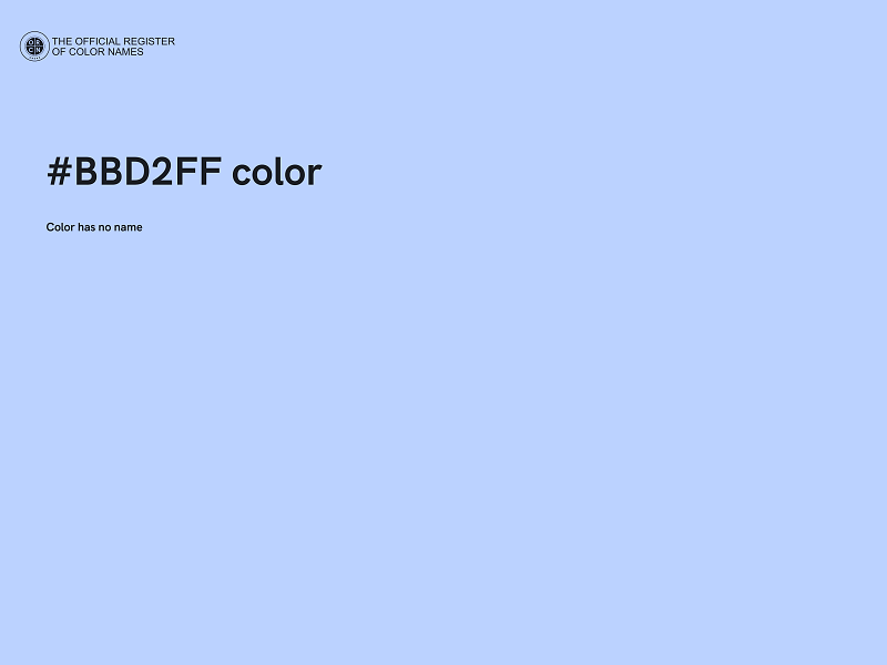 #BBD2FF color image