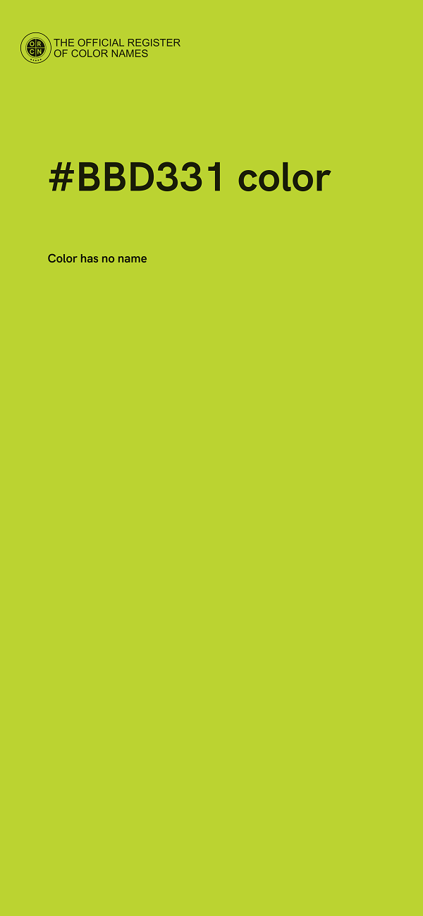 #BBD331 color image
