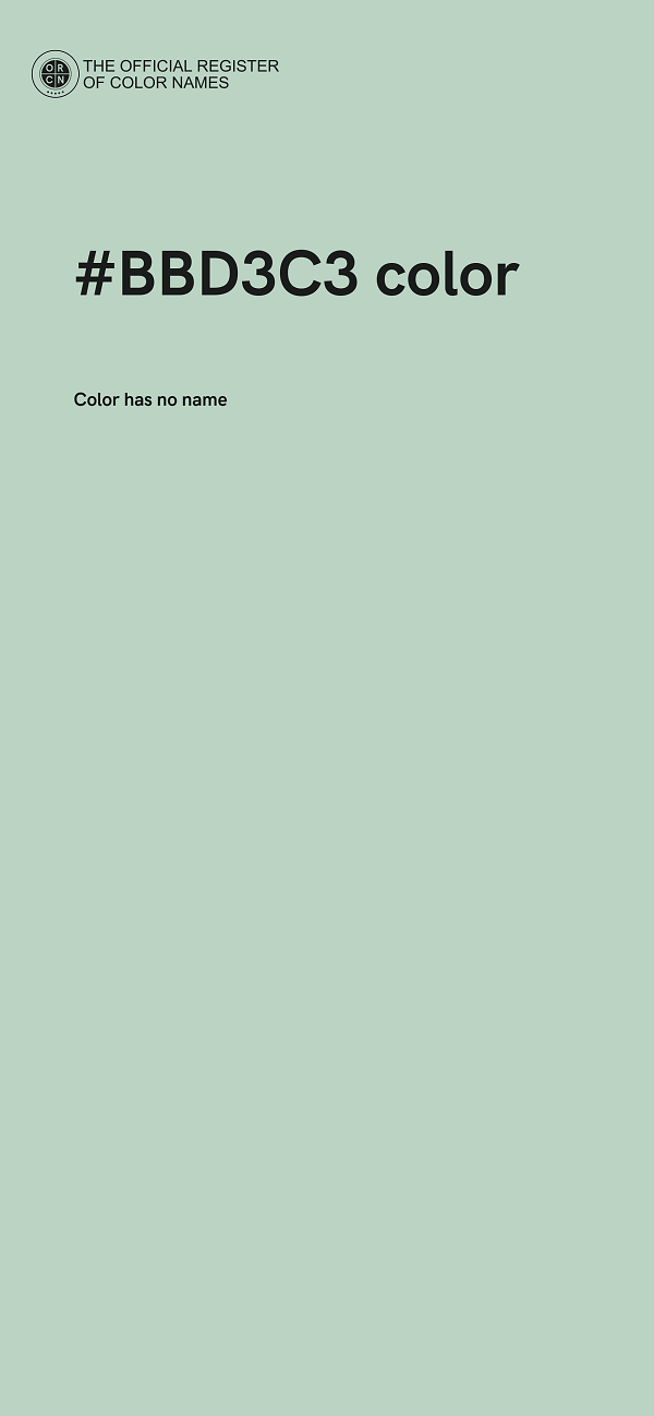 #BBD3C3 color image