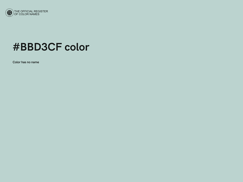 #BBD3CF color image
