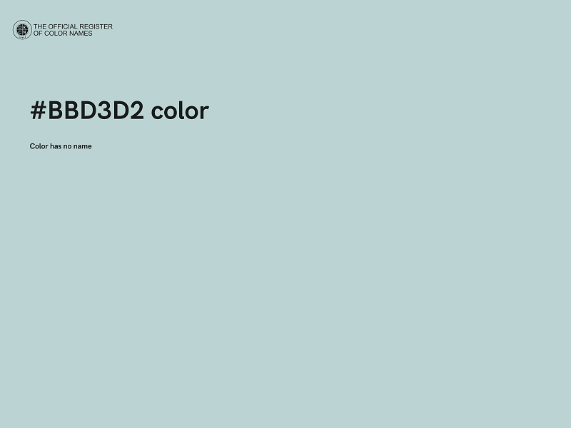 #BBD3D2 color image